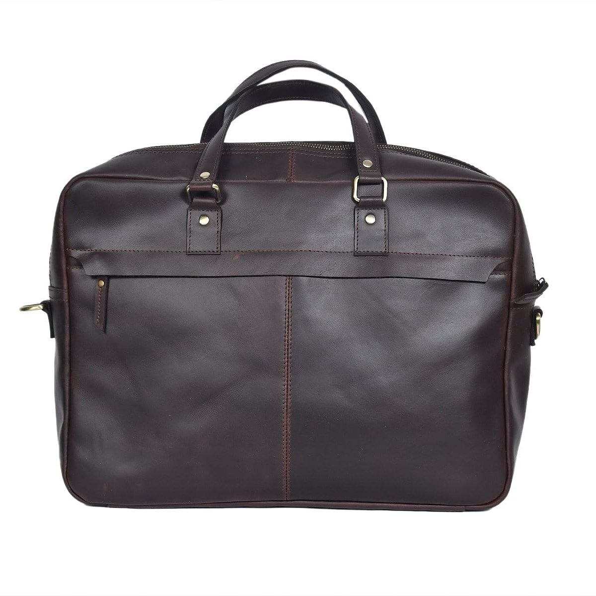 Unisex Premium Leather Laptop & Office Briefcase – Spacious Work & Travel Bag