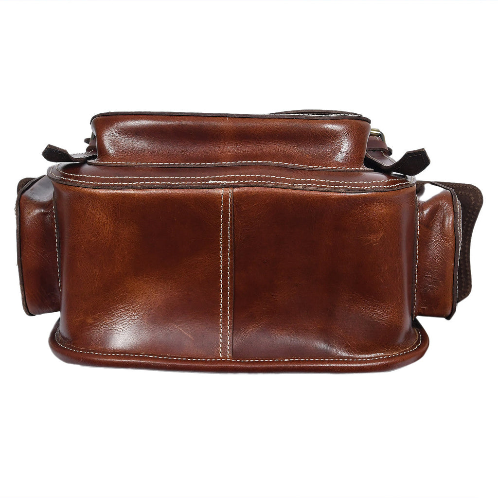 Handcrafted Full-Grain Leather Vintage Backpack with Adjustable Straps  Unisex Travel & Outdoor Bag