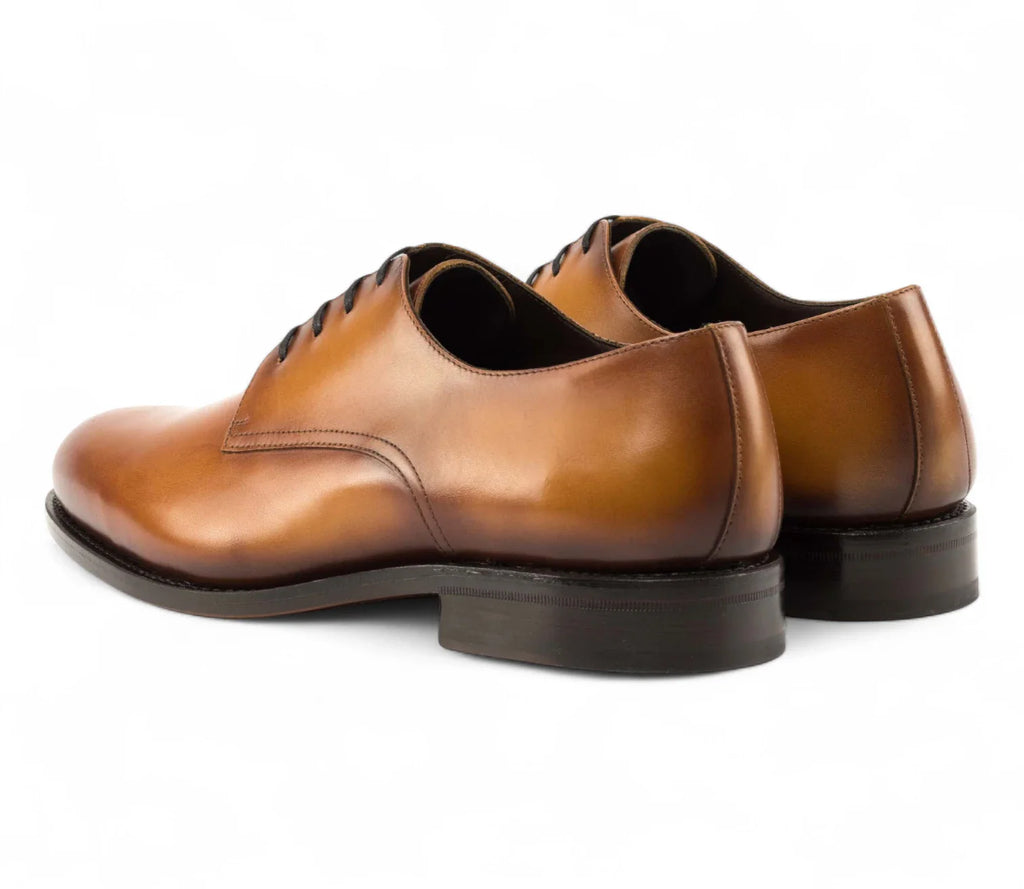 Tan Plain Derby GoodYear Welted