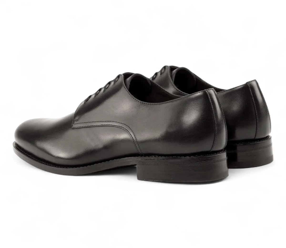 Black Plain Derby GoodYear Welted