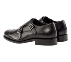 Black Double Monk GoodYear Welted