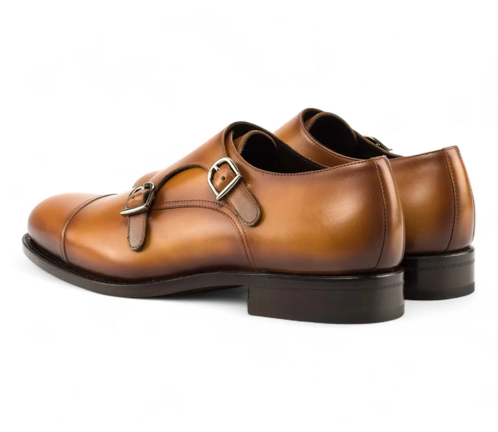 Tan Double Monk GoodYear Welted
