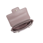Mauve Flap Crossbody Shoulder Bag
