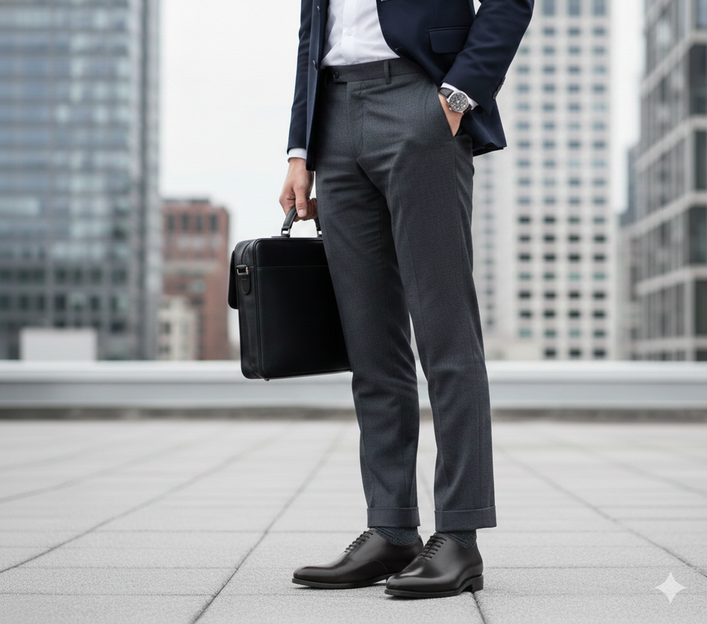 Black Oxford Cap Toe GoodYear Welted