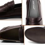 Penny Lasted Leather Slip-On Loafers
