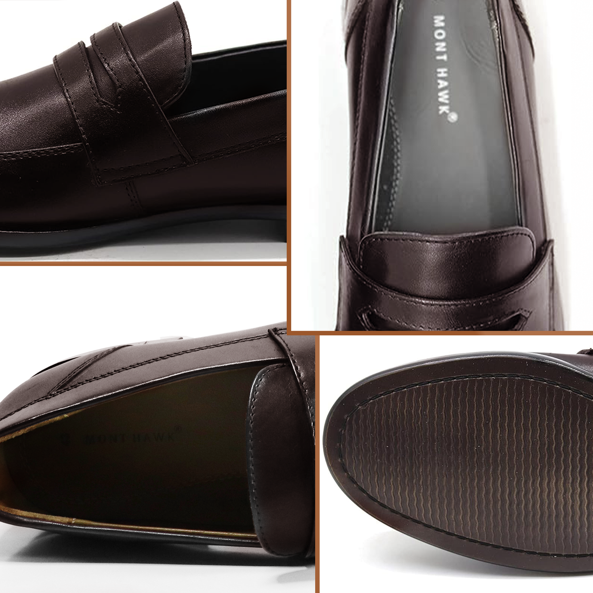 Penny Lasted Leather Slip-On Loafers