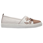 Women’s White Leather Casual Loafers