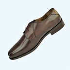 Genuine Leather Blucher Shoes with TPR Handcrafted sole