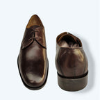 Genuine Leather Blucher Shoes with TPR Handcrafted sole