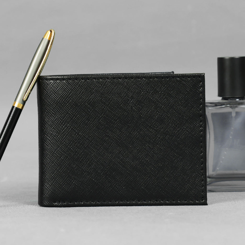 Celtic Genuine Leather Bi-Fold Wallet with Flip ID Window & Coin Pocket