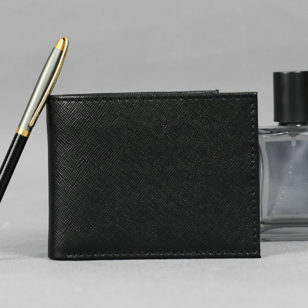 Celtic Genuine Leather Bi-Fold Wallet with Flip ID Window & Coin Pocket