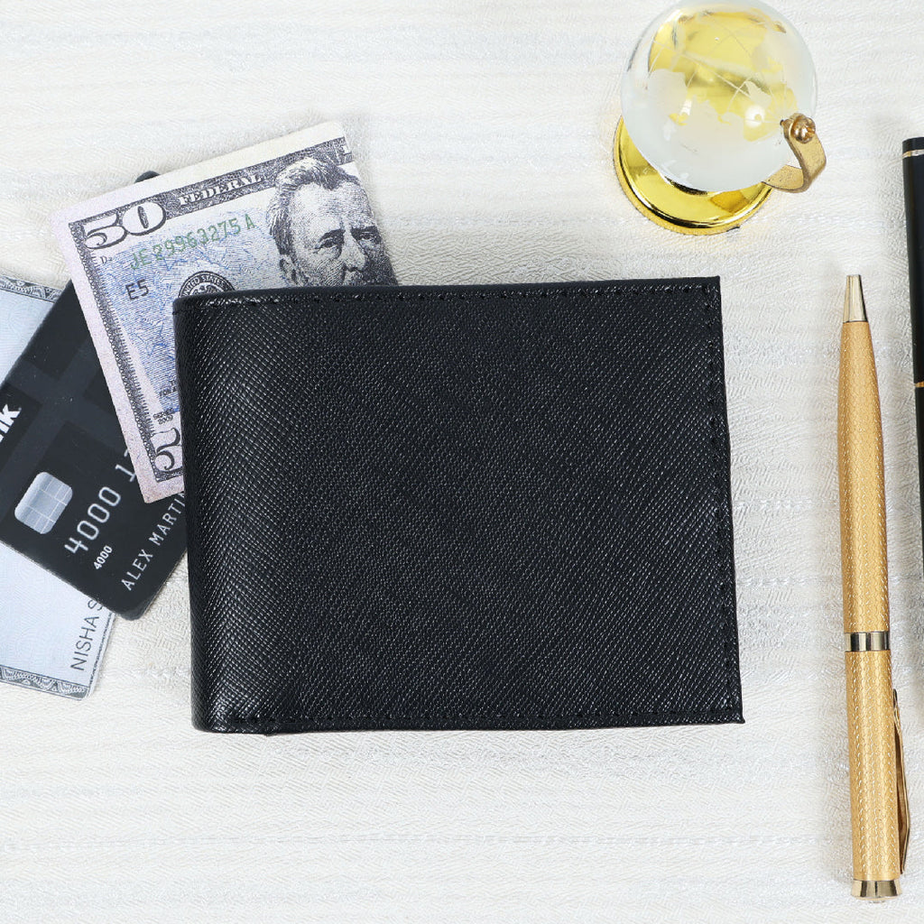 Celtic Genuine Leather Bi-Fold Wallet with Flip ID Window & Coin Pocket