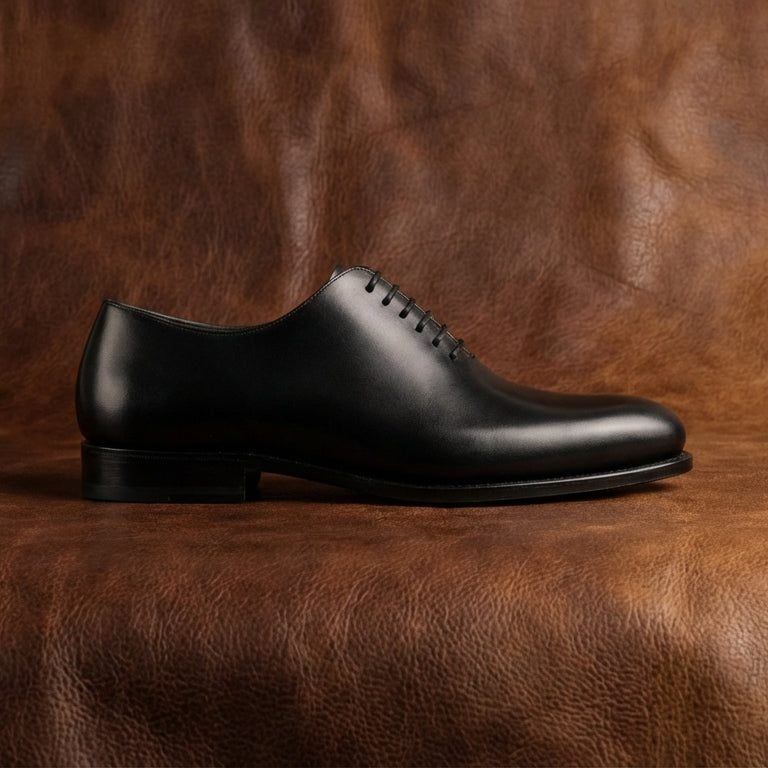 Black Wholecut Oxford GoodYear Welted