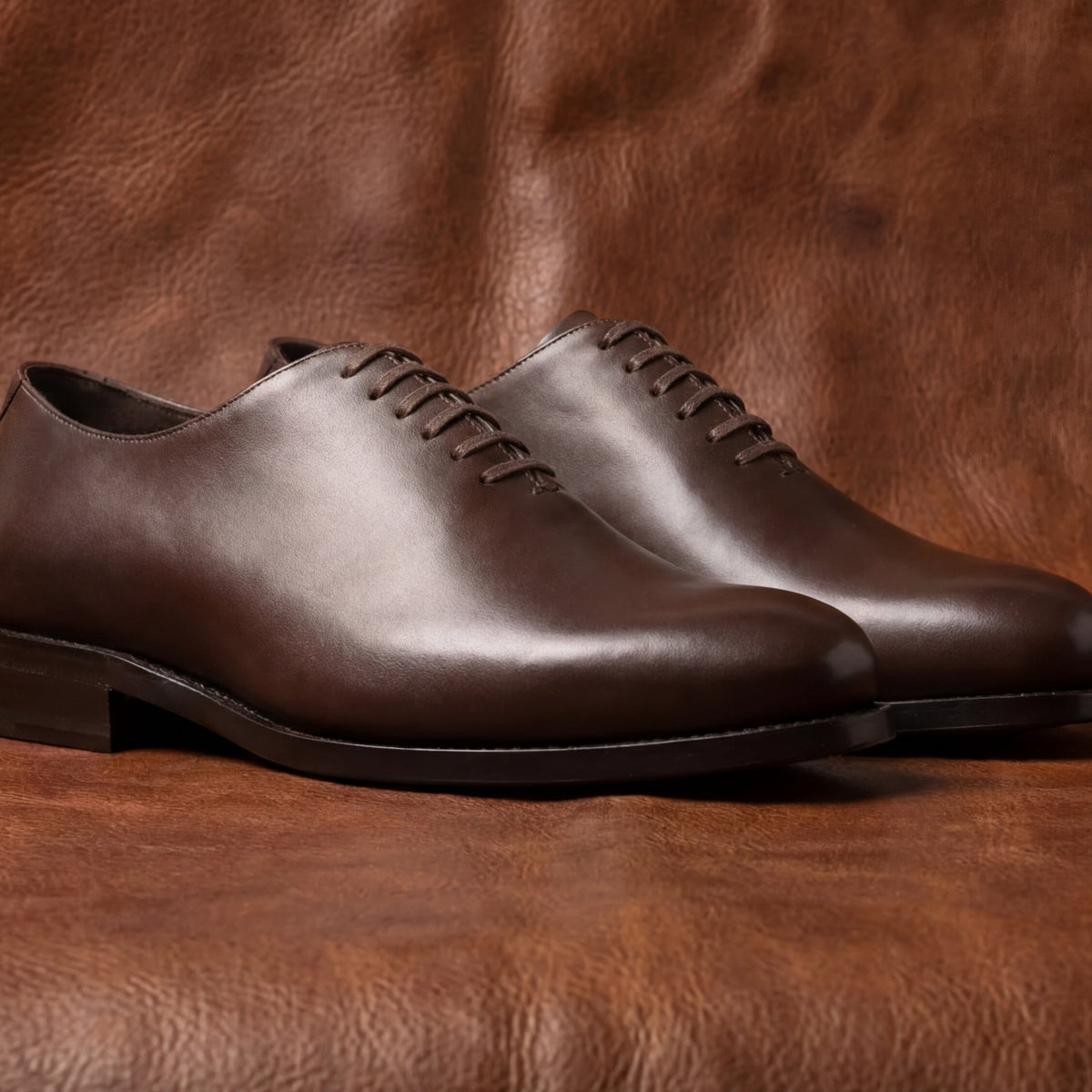Brown Wholecut Oxford GoodYear Welted