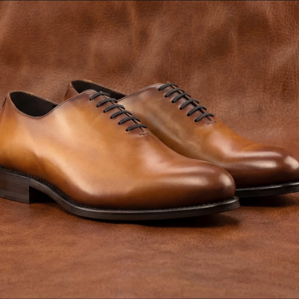 Tan Wholecut Oxford GoodYear Welted