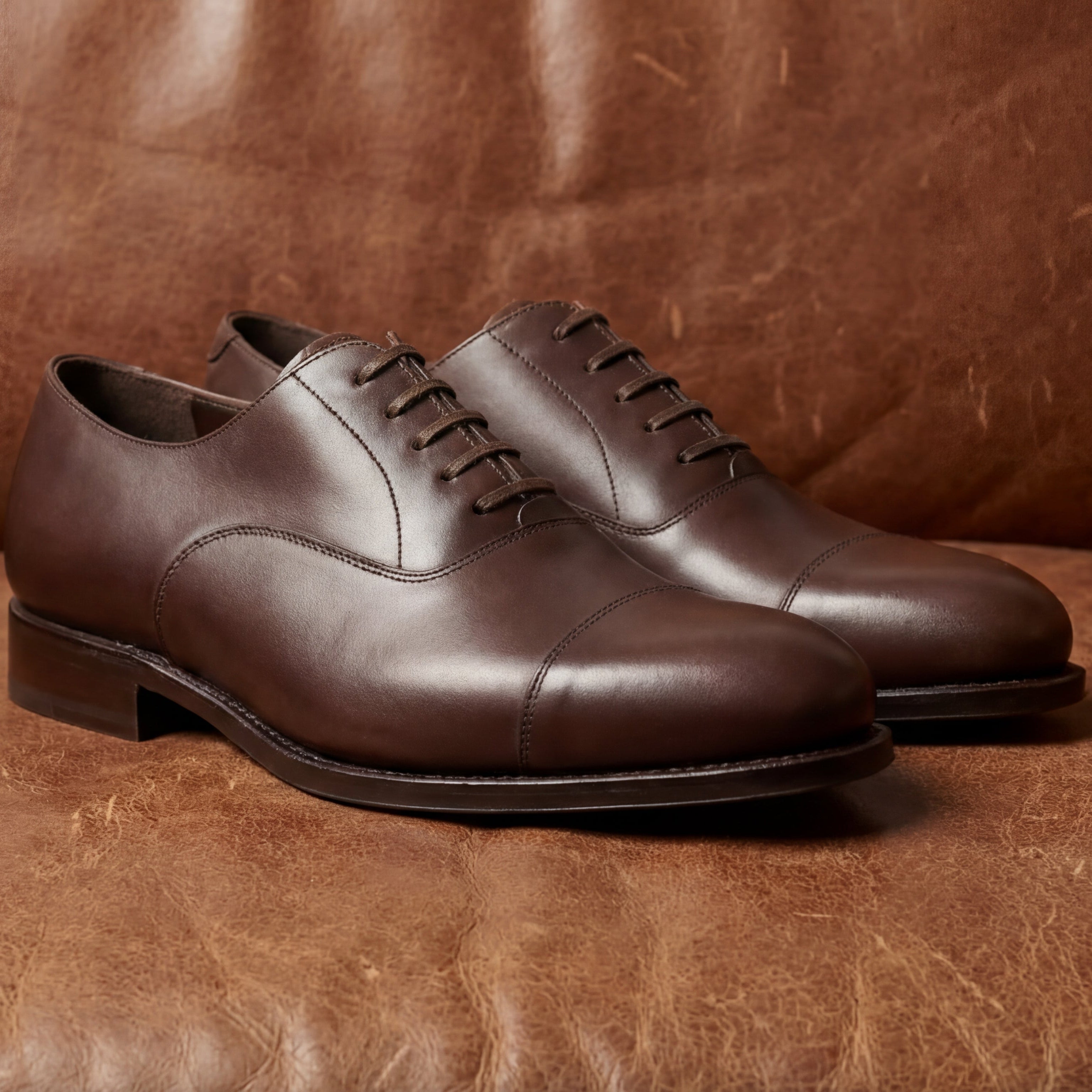 Brown Oxford Cap Toe GoodYear Welted
