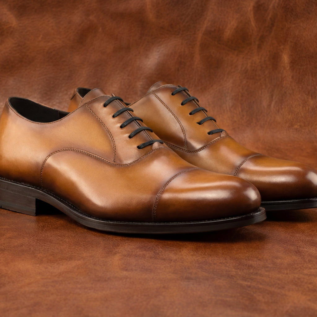 Tan Oxford Cap Toe GoodYear Welted