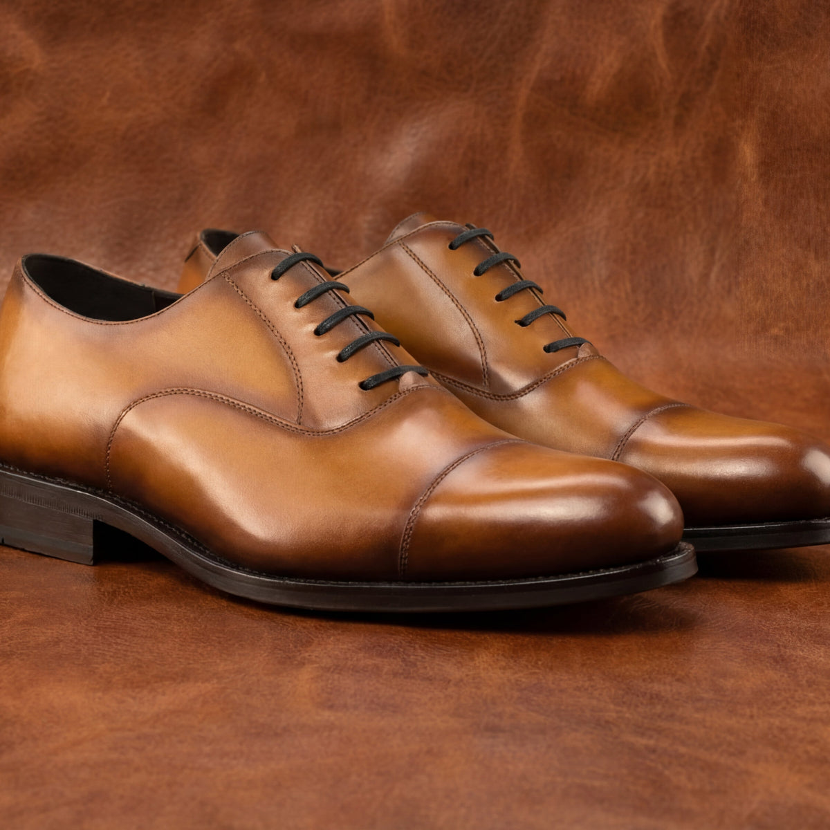 Tan Oxford Cap Toe GoodYear Welted