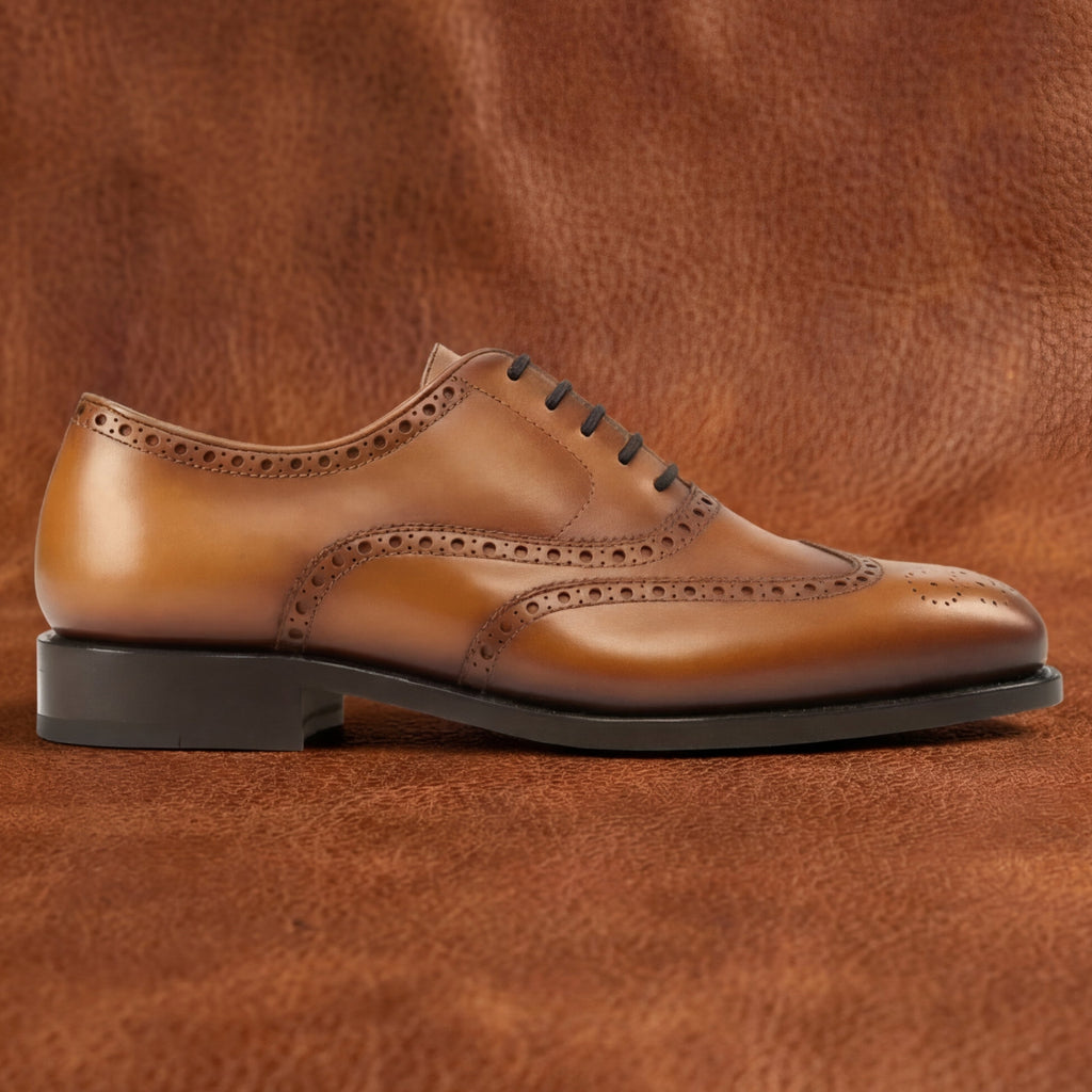 Tan Oxford – Full Brogue GoodYear Welted