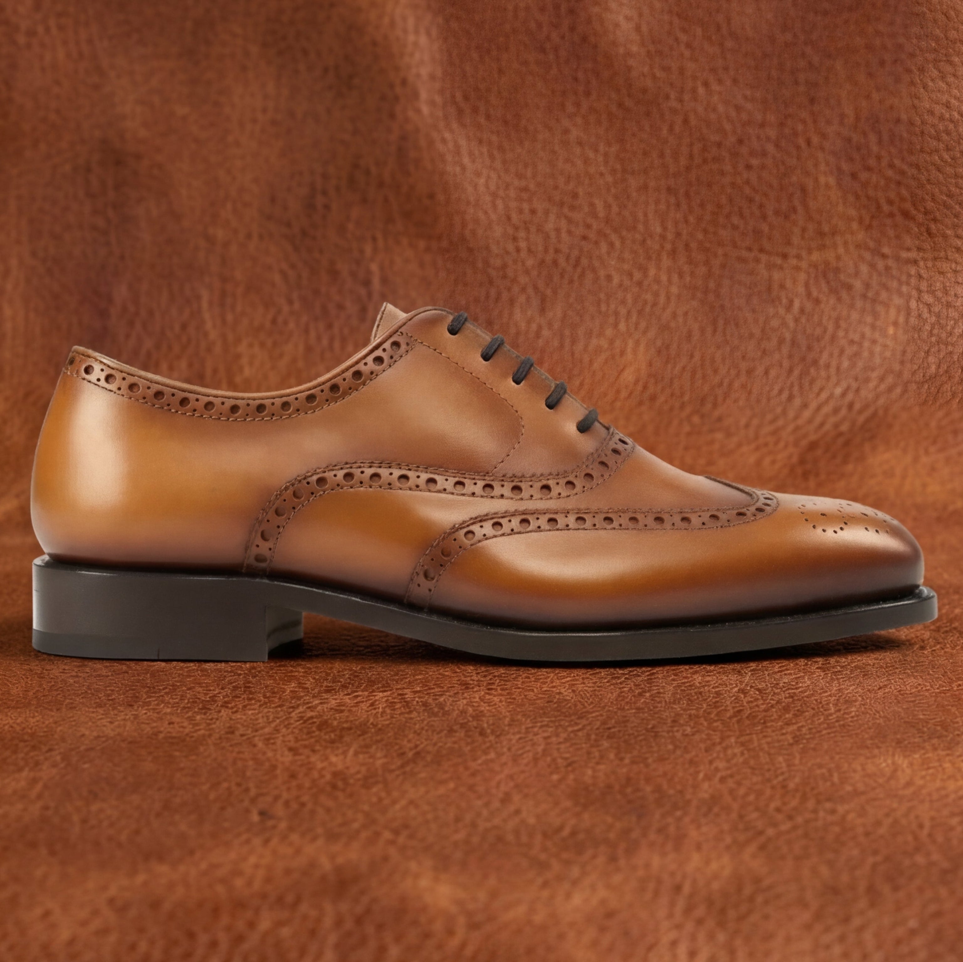 Tan Oxford – Full Brogue GoodYear Welted