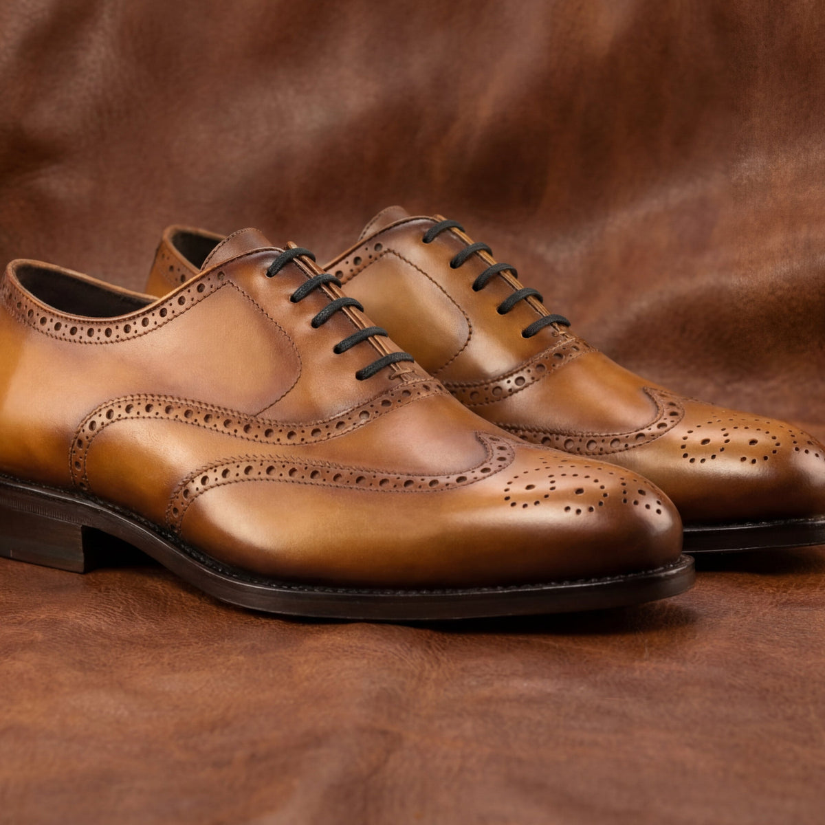 Tan Oxford – Full Brogue GoodYear Welted