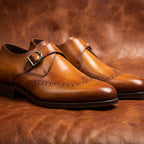 Tan Single Monk GoodYear Welted
