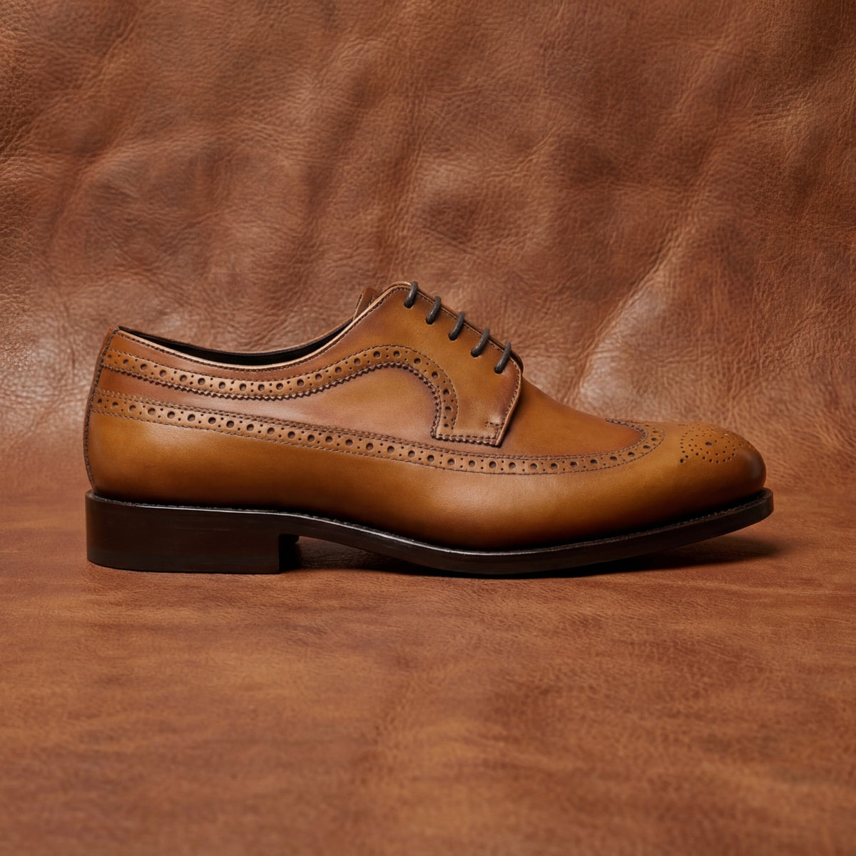 Tan Longwing Blucher GoodYear Welted