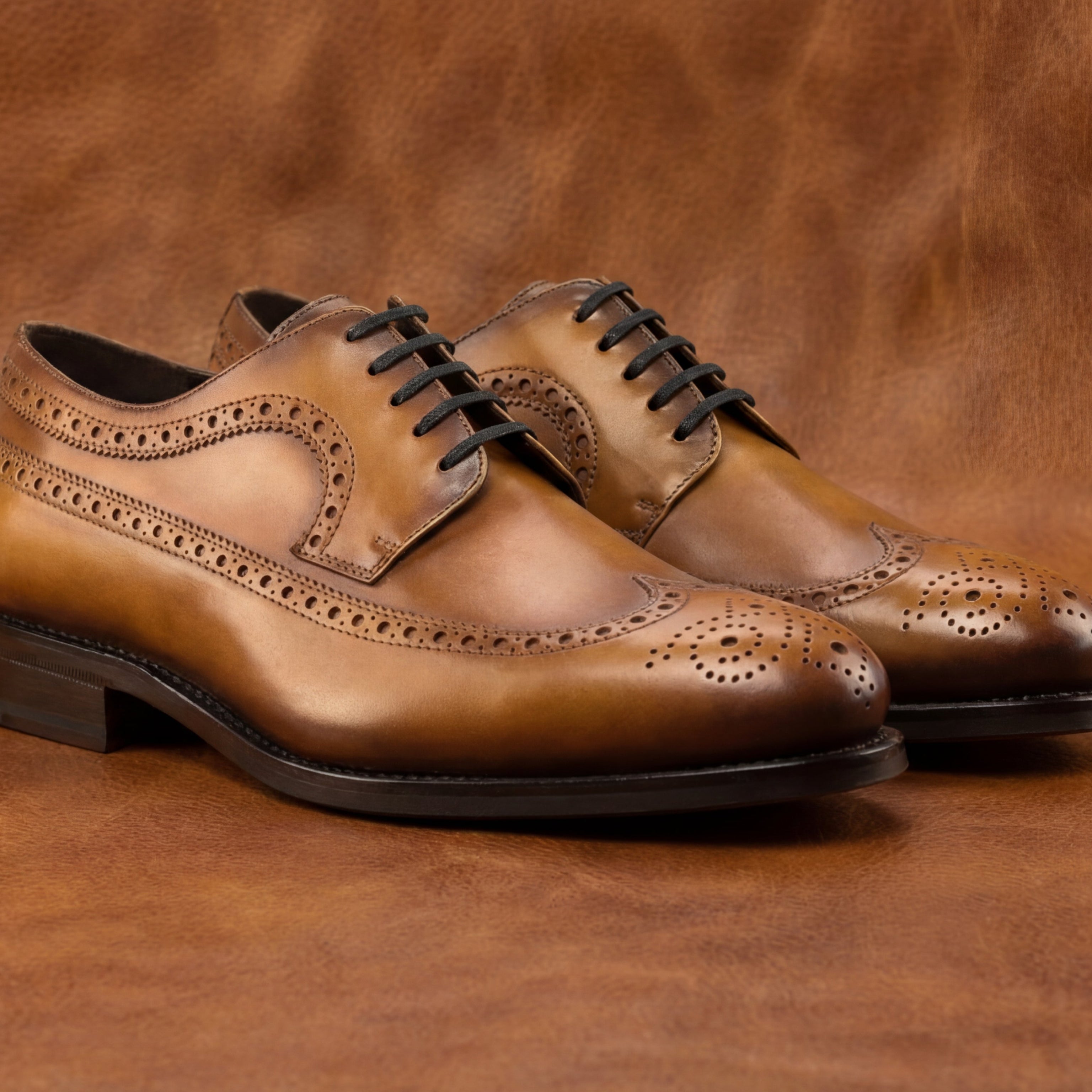 Tan Longwing Blucher GoodYear Welted