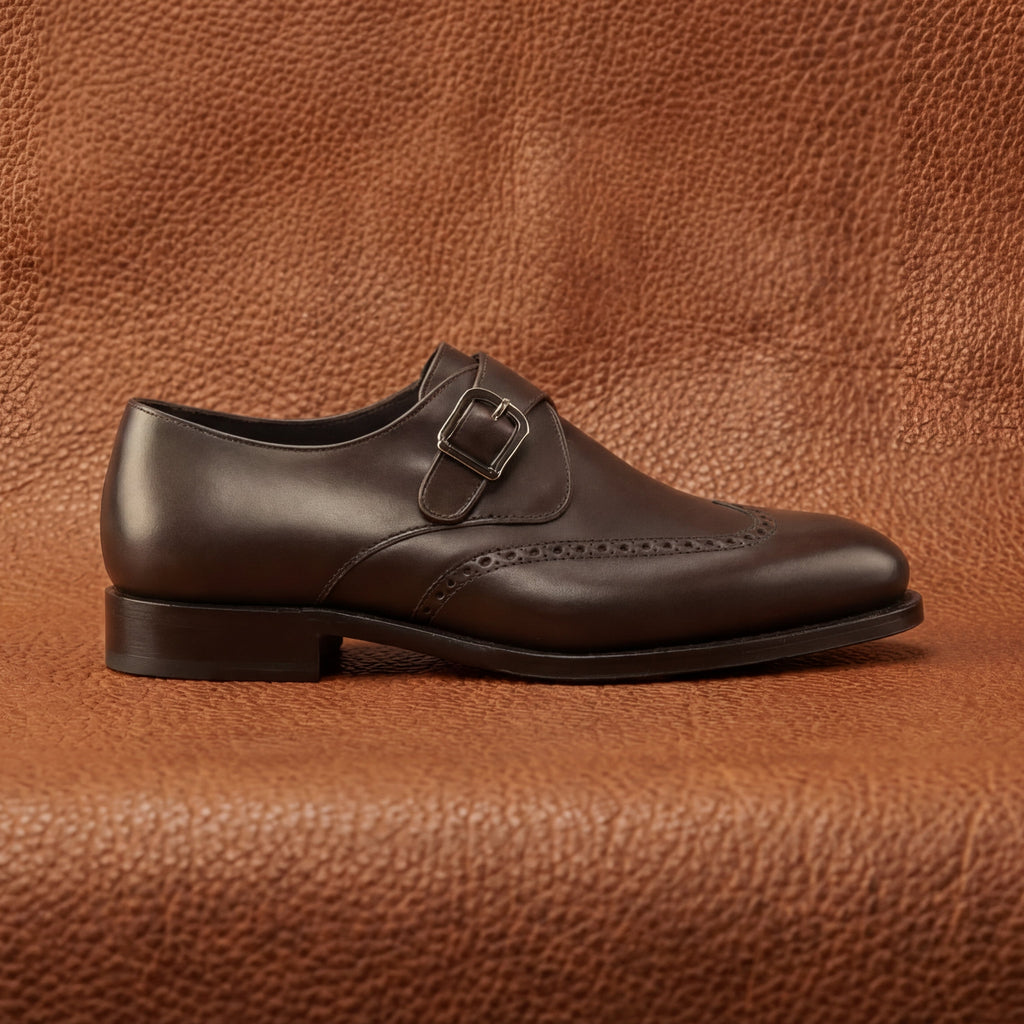 Brown Single Monk GoodYear Welted