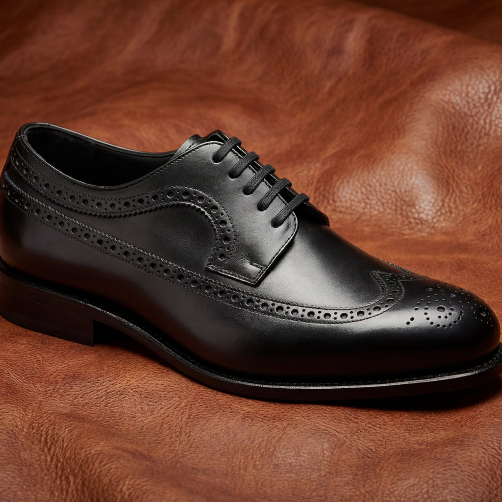 Black Longwing Blucher GoodYear Welted
