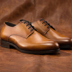 Tan Plain Derby GoodYear Welted