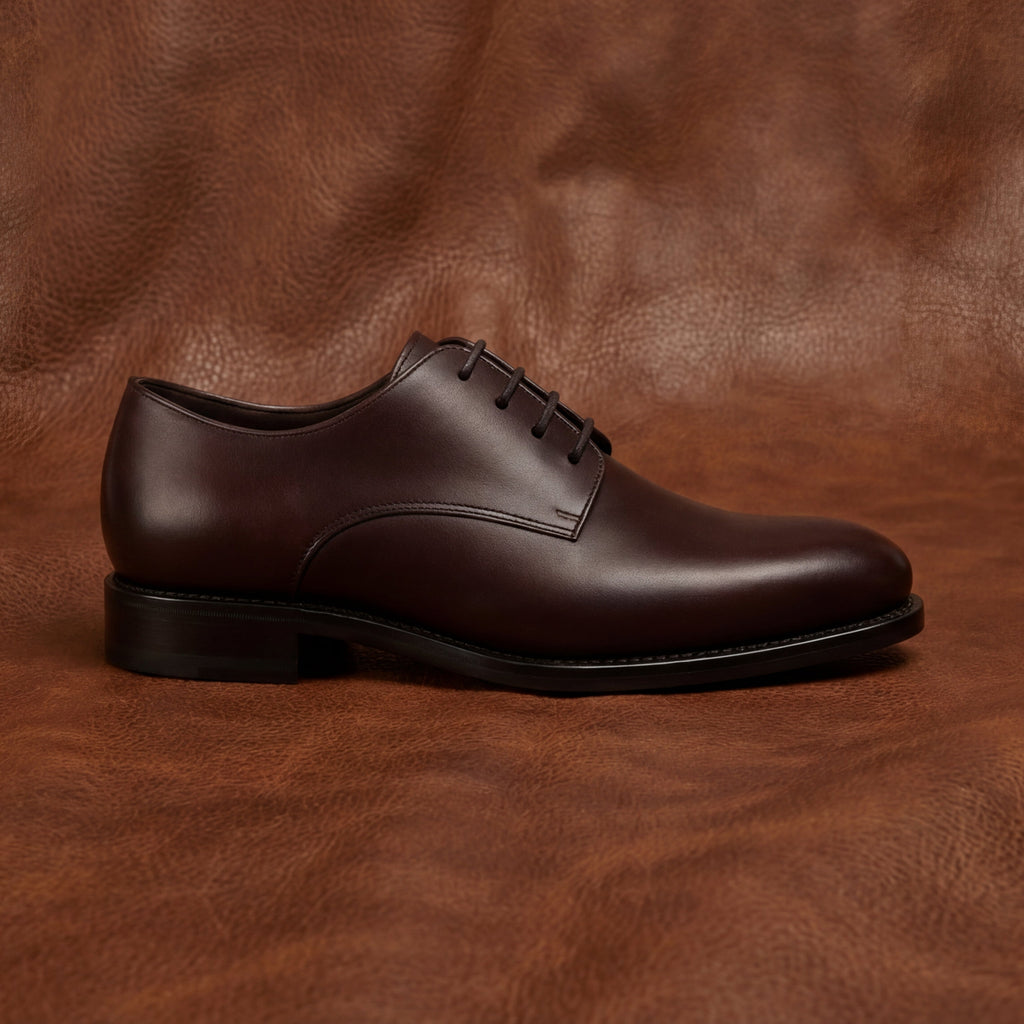 Brown Plain Derby GoodYear Welted