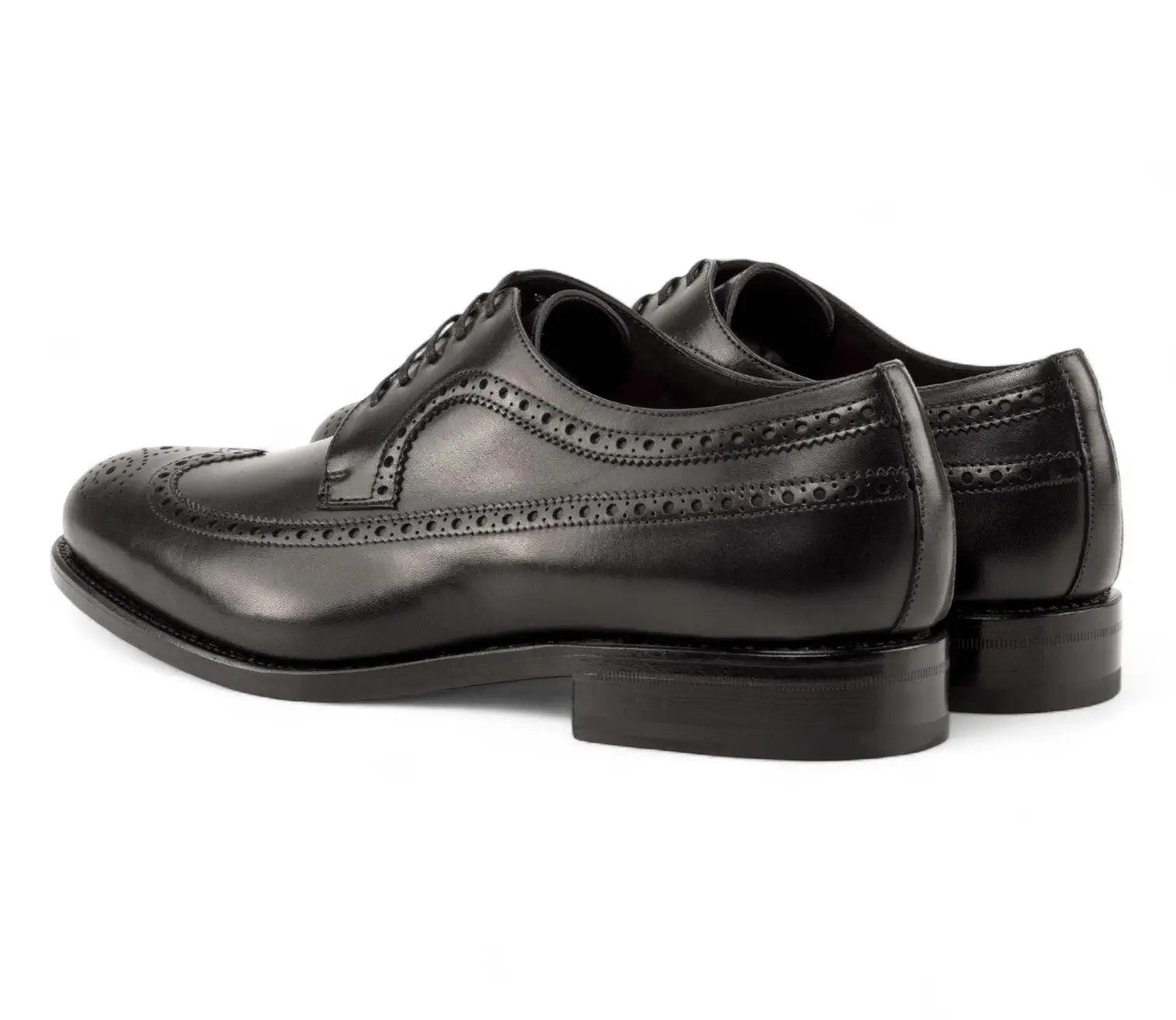 Black Longwing Blucher GoodYear Welted