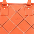 Premium Quilted Leather Tote Bag with Zip Closure