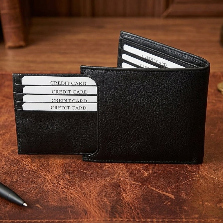 Men's Leather Wallet with Card Holder