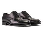 Black Oxford Cap Toe GoodYear Welted