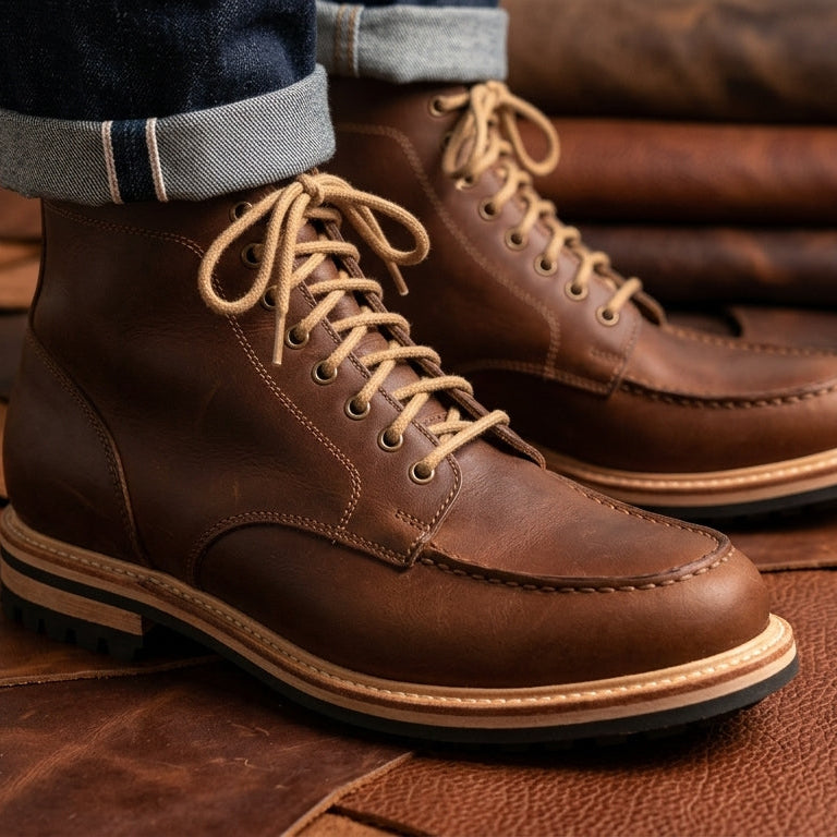 The Artisan Moc-Toe Heritage Boot Goodyear Welted