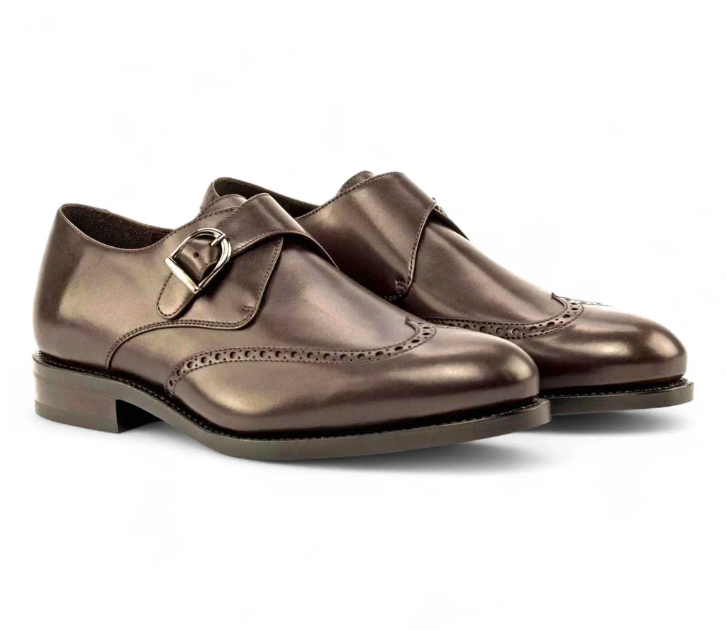 Brown Single Monk GoodYear Welted