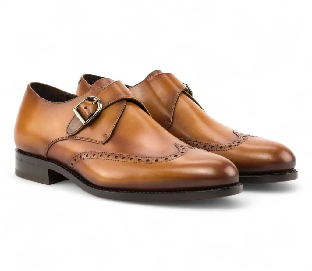 Tan Single Monk GoodYear Welted