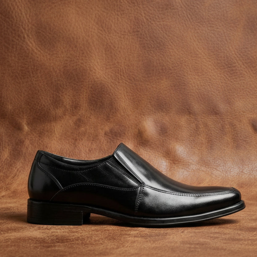 New Gallus Leather Tan Penny Loafers for Men | Stylish Slip-On Formal & Semi-Formal Shoes with Comfort Insole