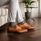 Tan Single Monk GoodYear Welted