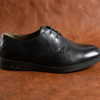 Men's Genuine Leather Blucher Shoes with TPR Comfort Sole