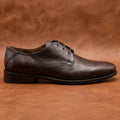 Genuine Leather Blucher Shoes with TPR Handcrafted sole