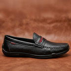 Men's Genuine Leather Mallorca Shoes with High Comfort Rubber Sole