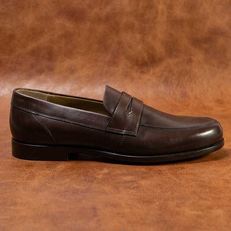 Men's Penny Lasted Genuine Leather Shoes Hand Crafted to perfection by renowned Artisans. Loafers/Slip On