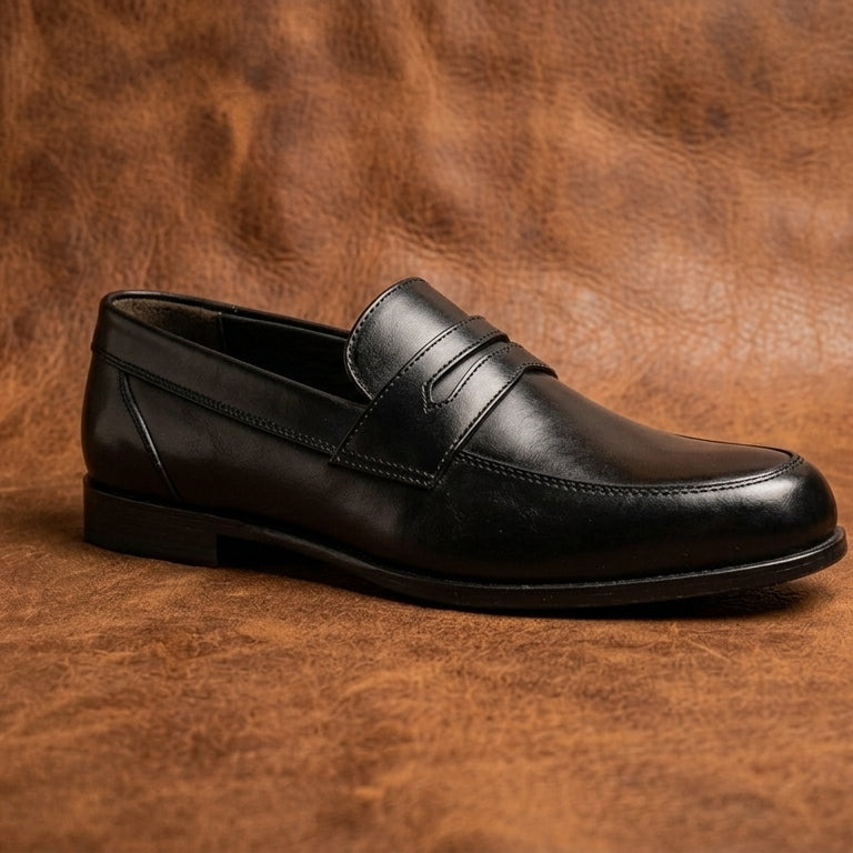 Men's Penny Lasted Genuine Leather Shoes Hand Crafted to perfection by renowned Artisans. Loafers/Slip On