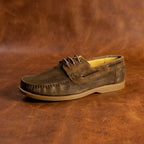 Suede Laced Up Premium Quality Original Leather Flat Wear Stylish Men Shoes