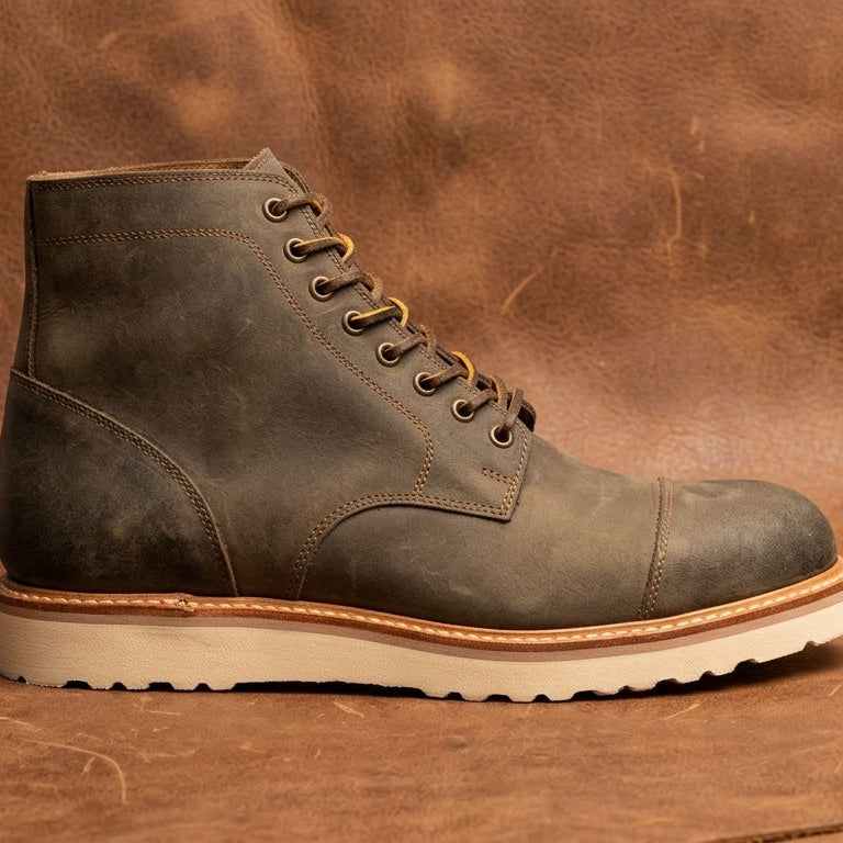 Men’s Waxed Suede Cap-Toe Field Boot – Goodyear Welted