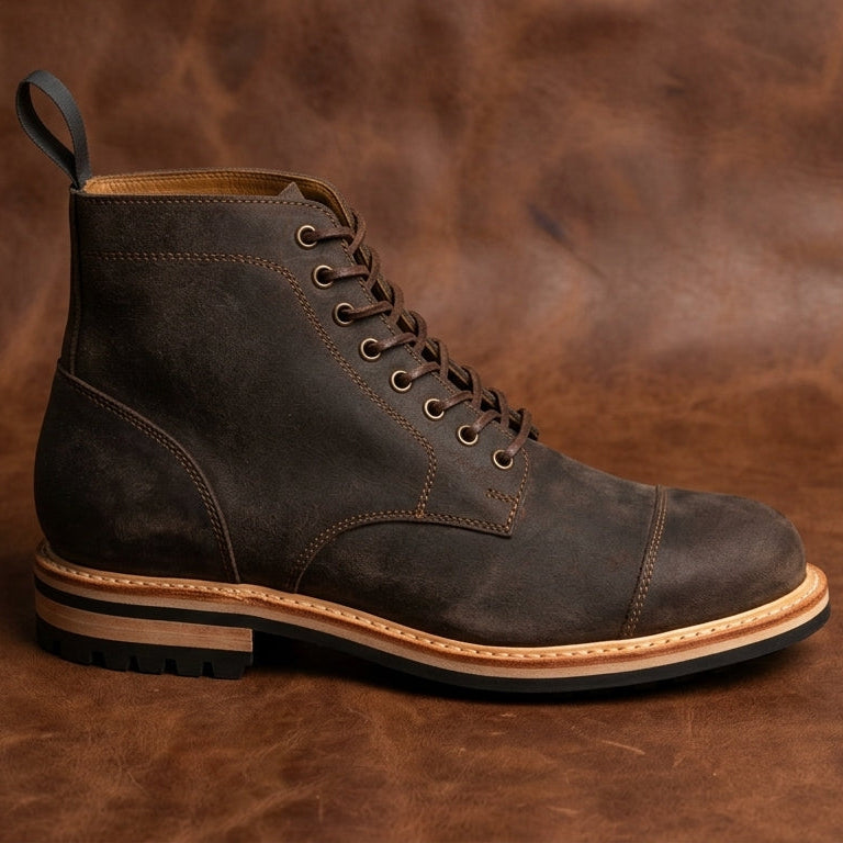 The Bergmann Heritage Suede Boot GoodYear Welted