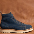 Heritage Blue Suede Monkey Boots Goodyear Welted